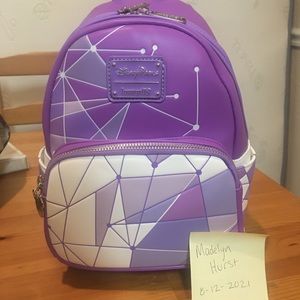 Tomorrowland purple wall loungefly Backpack